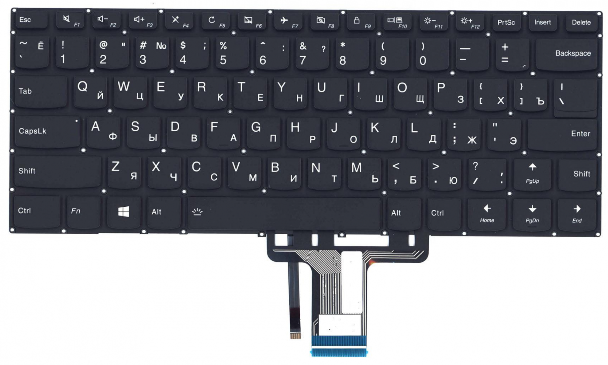 Клавиатура Lenovo Ideapad 510S-14ISK с подсветкой, OEM