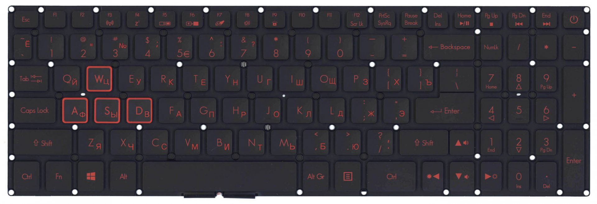Клавиатура Acer Predator G3-572 OEM