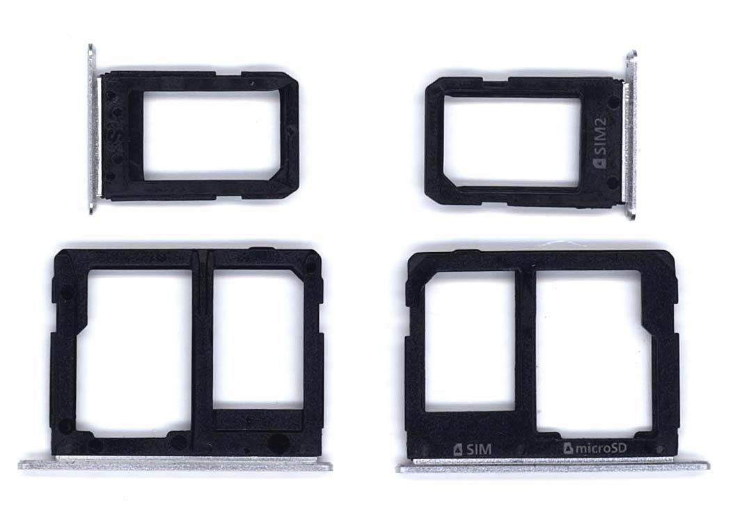 Лоток для SIM-карты Samsung Galaxy A7 (A710F) -2 SIM белый