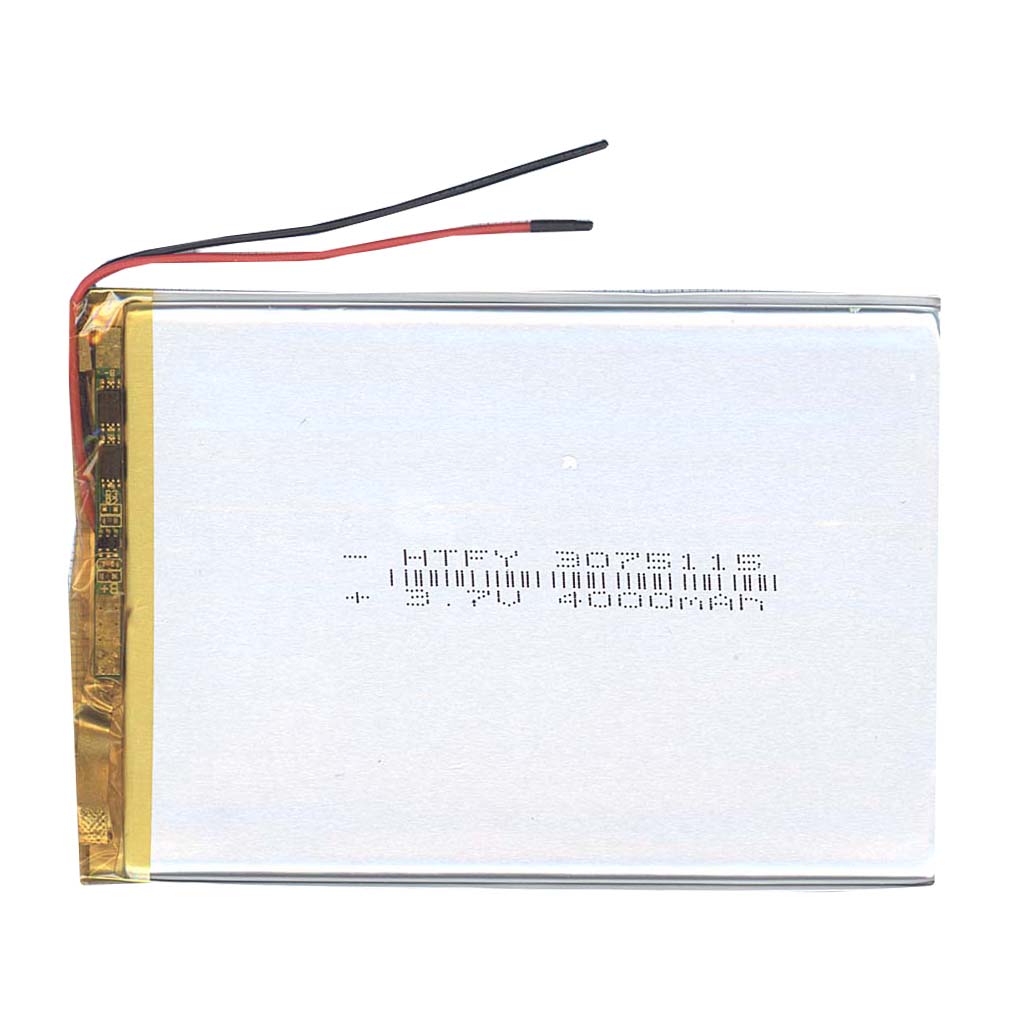 Аккумулятор Li-Pol (батарея) 3*75*115мм 2pin 3.7V/4000mAh