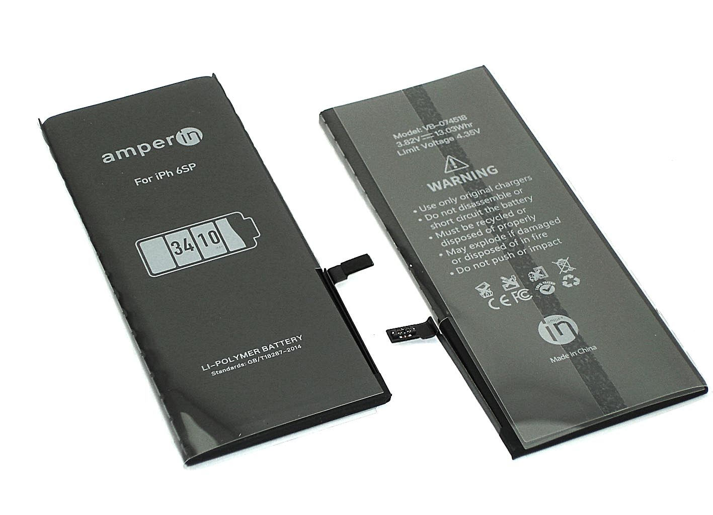 Аккумуляторная батарея Amperin для Apple iPhone 6S Plus 3,8V 3410mAh