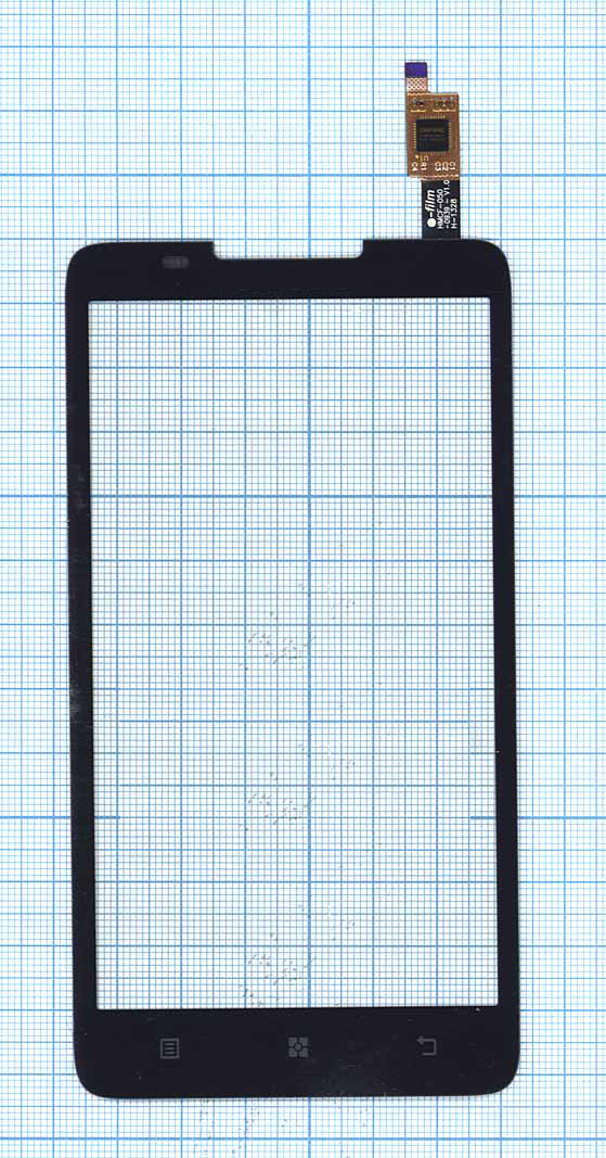 Сенсорное стекло (тачскрин) для Lenovo A766 черное