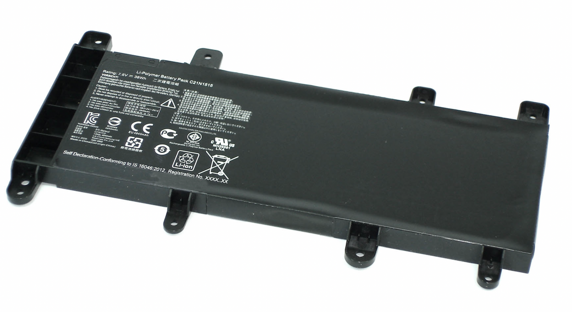 Аккумулятор ASUS X756UV-TY077T 7.6V, 38Wh,  Original