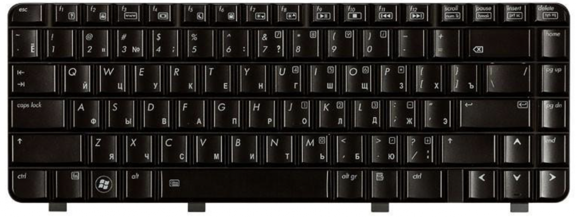 Клавиатура HP Pavilion DV3-2000 с подсветкой, OEM