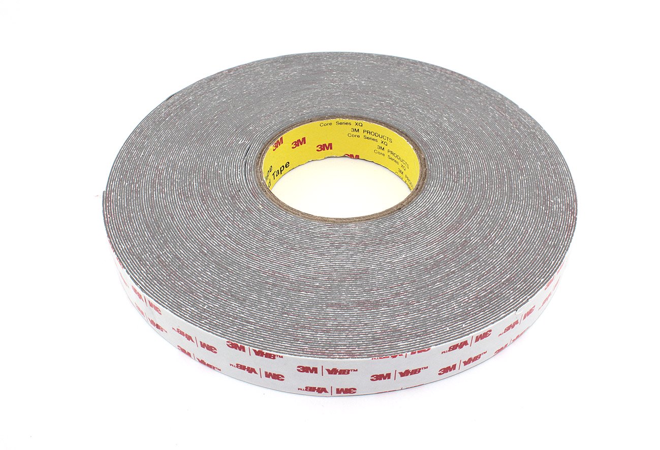 Скотч двусторонний вспененный 3M VHB  25 мм серый, 50 м