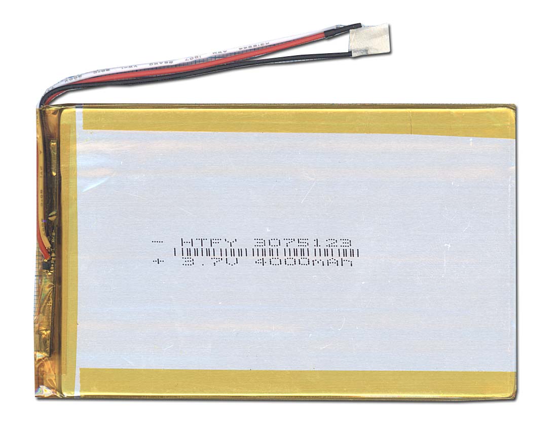 Аккумулятор Li-Pol (батарея) 3*75*123мм 3pin 3.7V/4000mAh