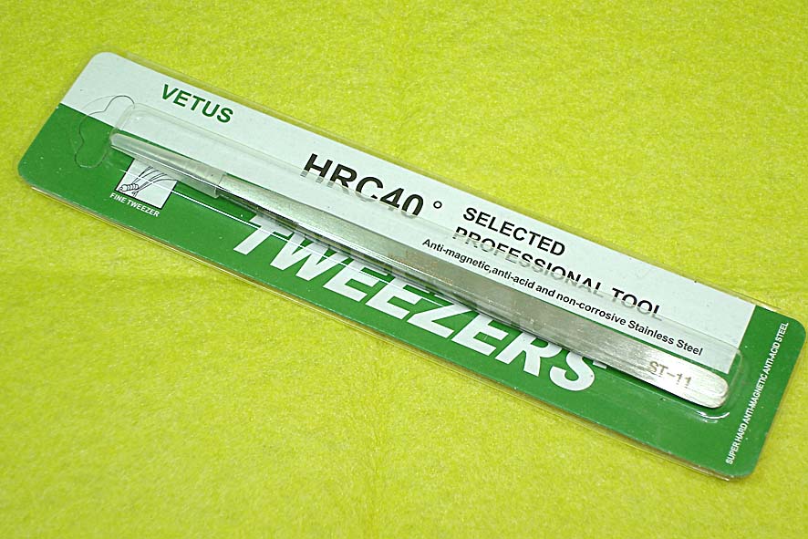 Пинцет Vetus ST-11 антимагнитный, прямой, 140мм