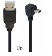Кабель USB  Type A на Mini USB угол вверх 1 м