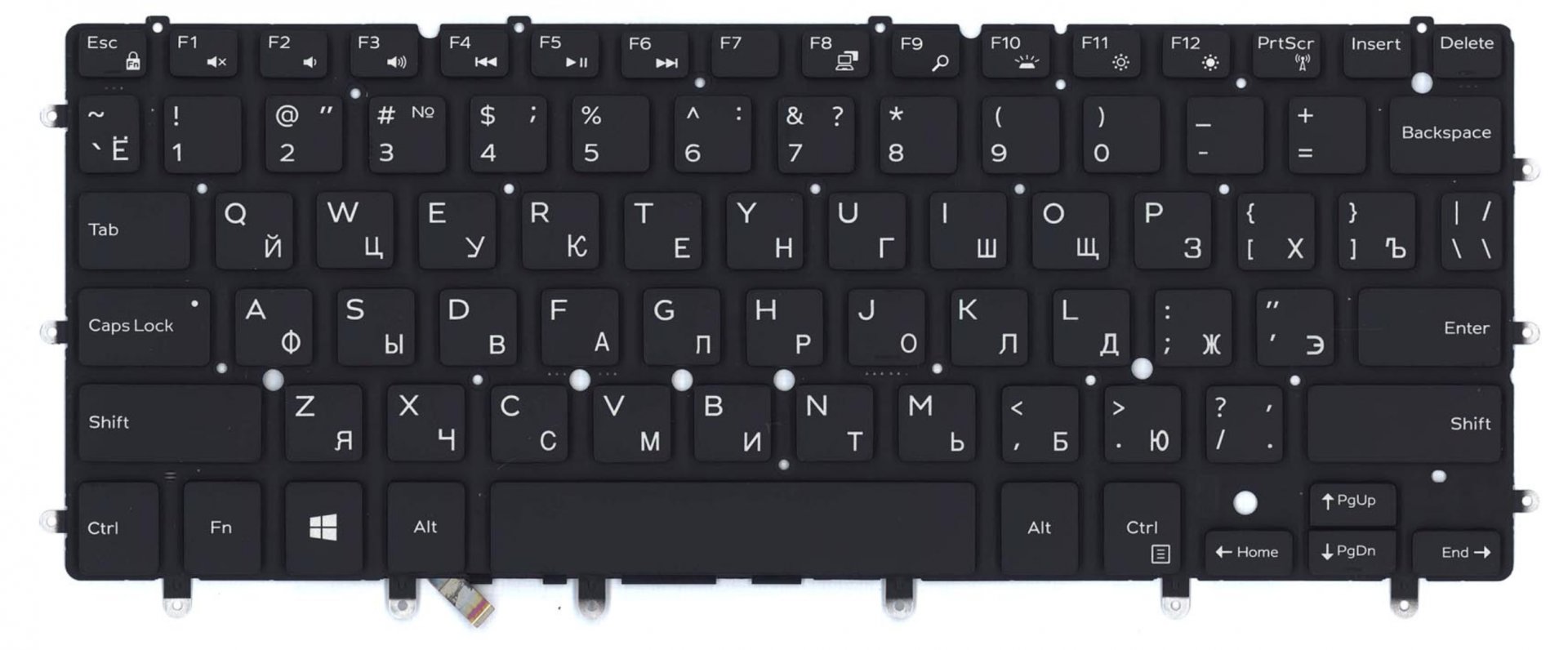 Клавиатура DELL Precision 5530, 5530-2615 с подсветкой, OEM