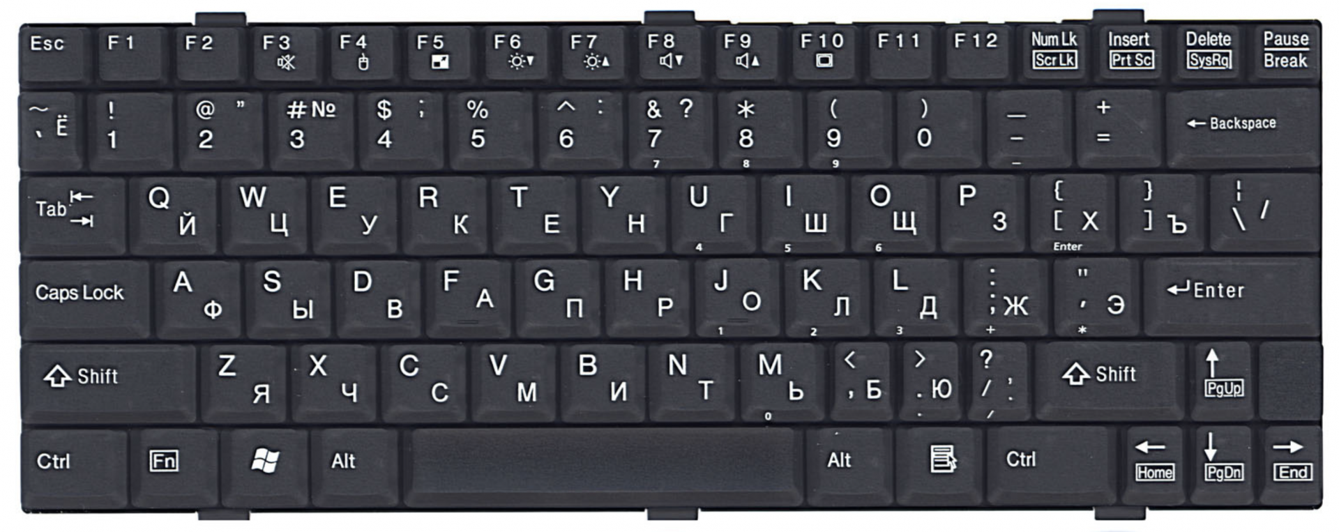 Клавиатура Fujitsu LIFEBOOK P7010 OEM