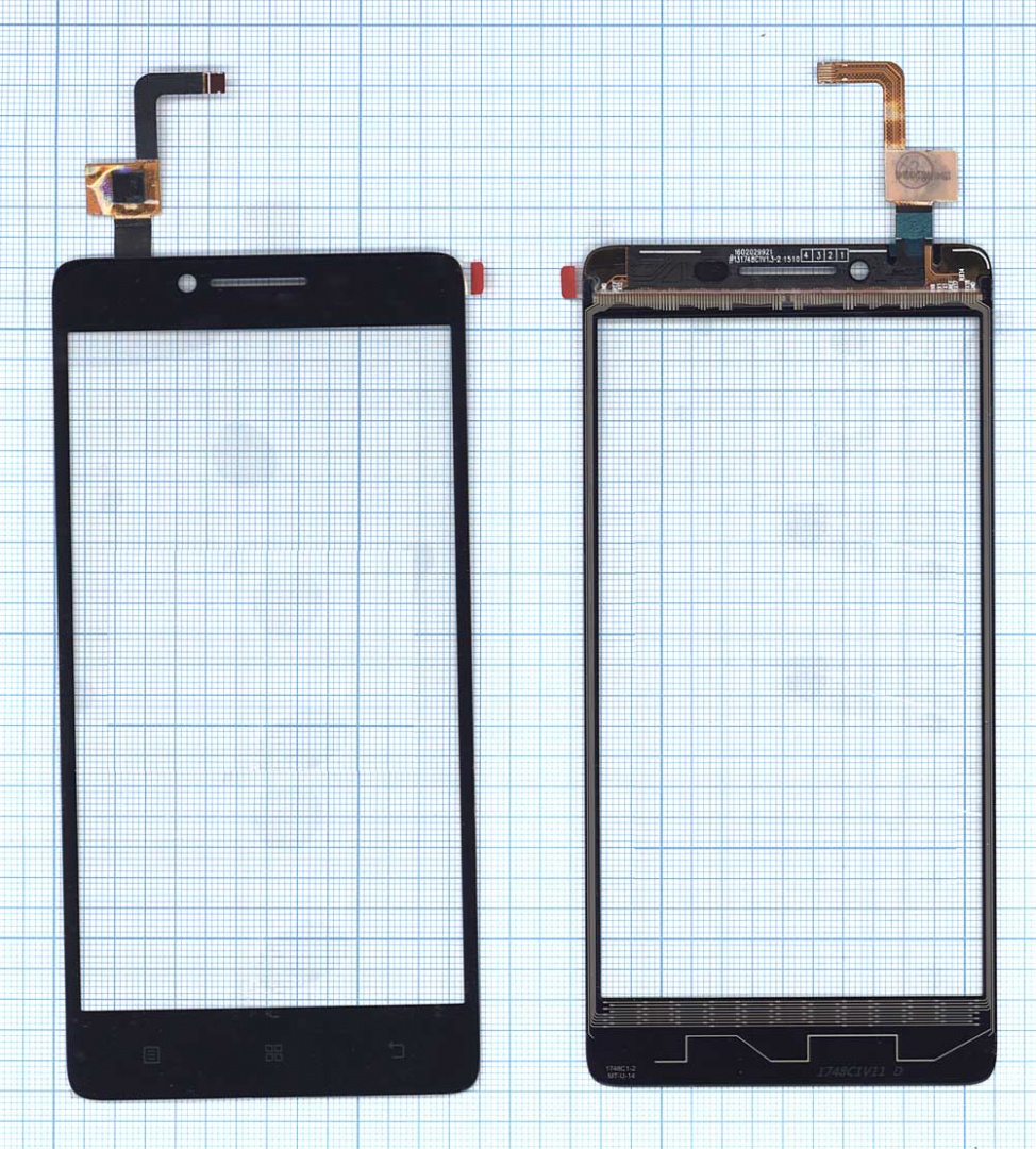 Сенсорное стекло (тачскрин) для Lenovo A6000 A6010 черное