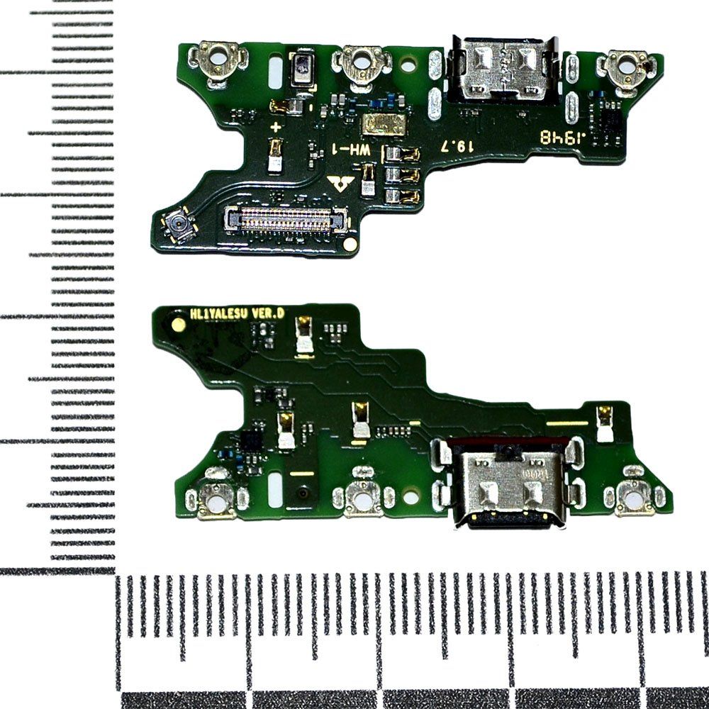 Шлейф Honor 20/20 Pro/Nova 5T + разъем зарядки + микрофон orig Factory