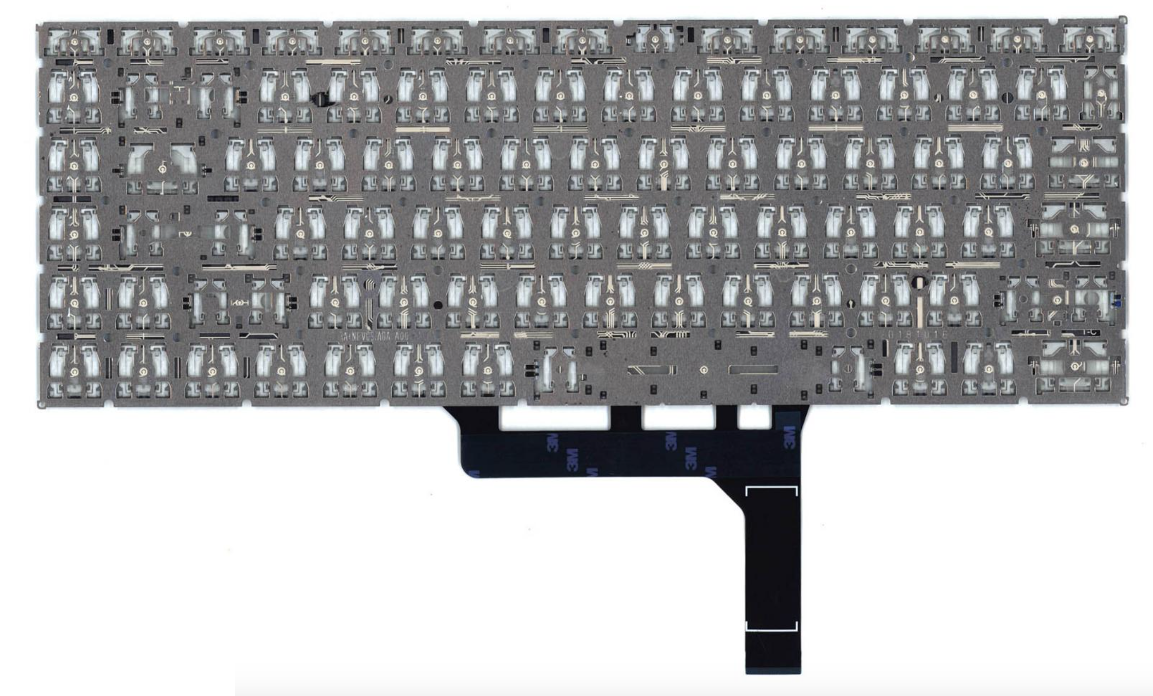 Клавиатура MSI GF63 8RC-423RU серебристая, с подсветкой, OEM