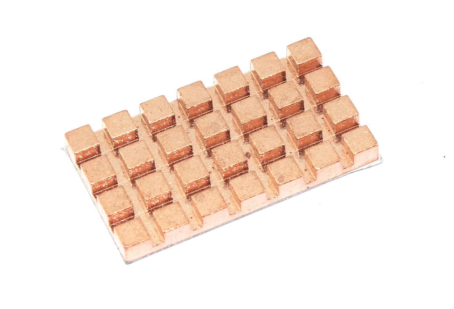 Медный радиатор 18х32х3мм с термоскотчем