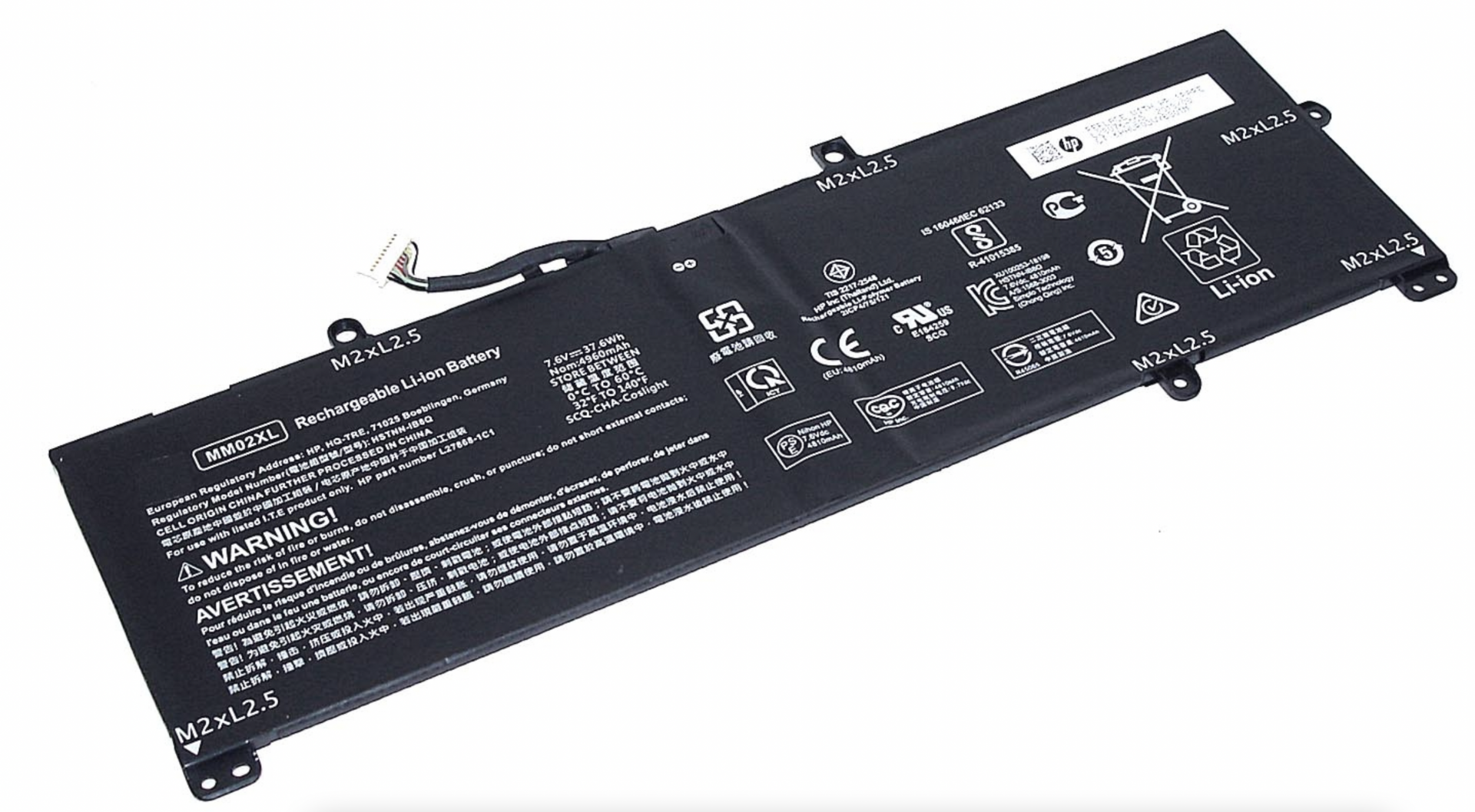 Аккумулятор HP Pavilion 13-AN0014TU 7.6V, 37.6Wh, Original