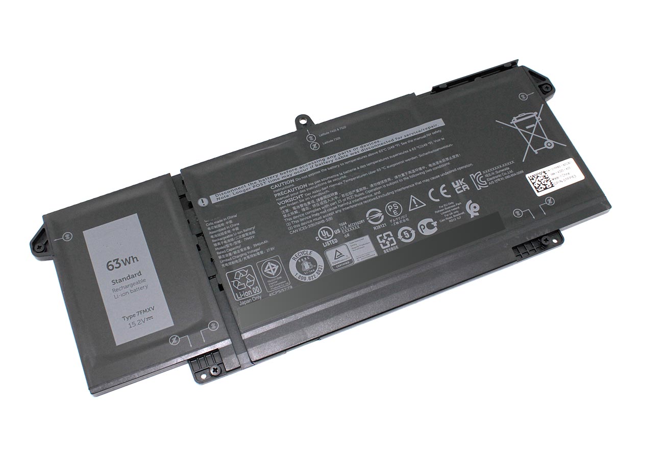 Аккумуляторная батарея для ноутбука Dell Latitude 14 7420 (7FMXV) 15.2V 4145mAh
