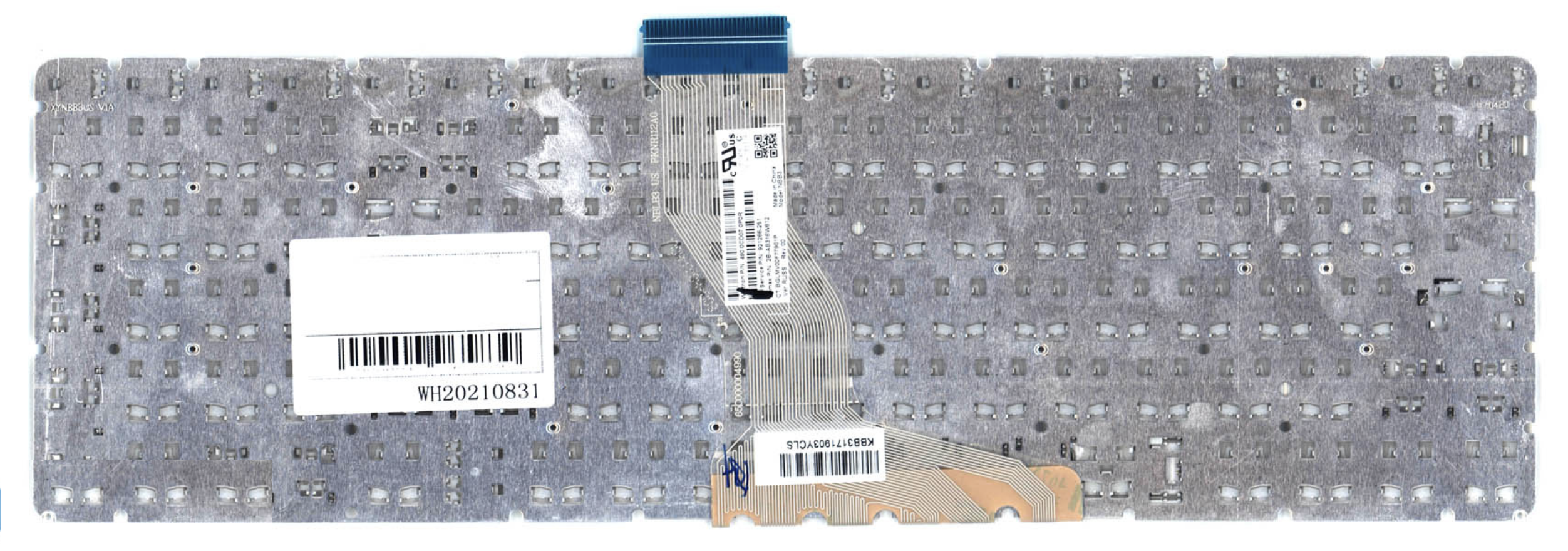 Клавиатура HP 15-rb025ur белая, OEM