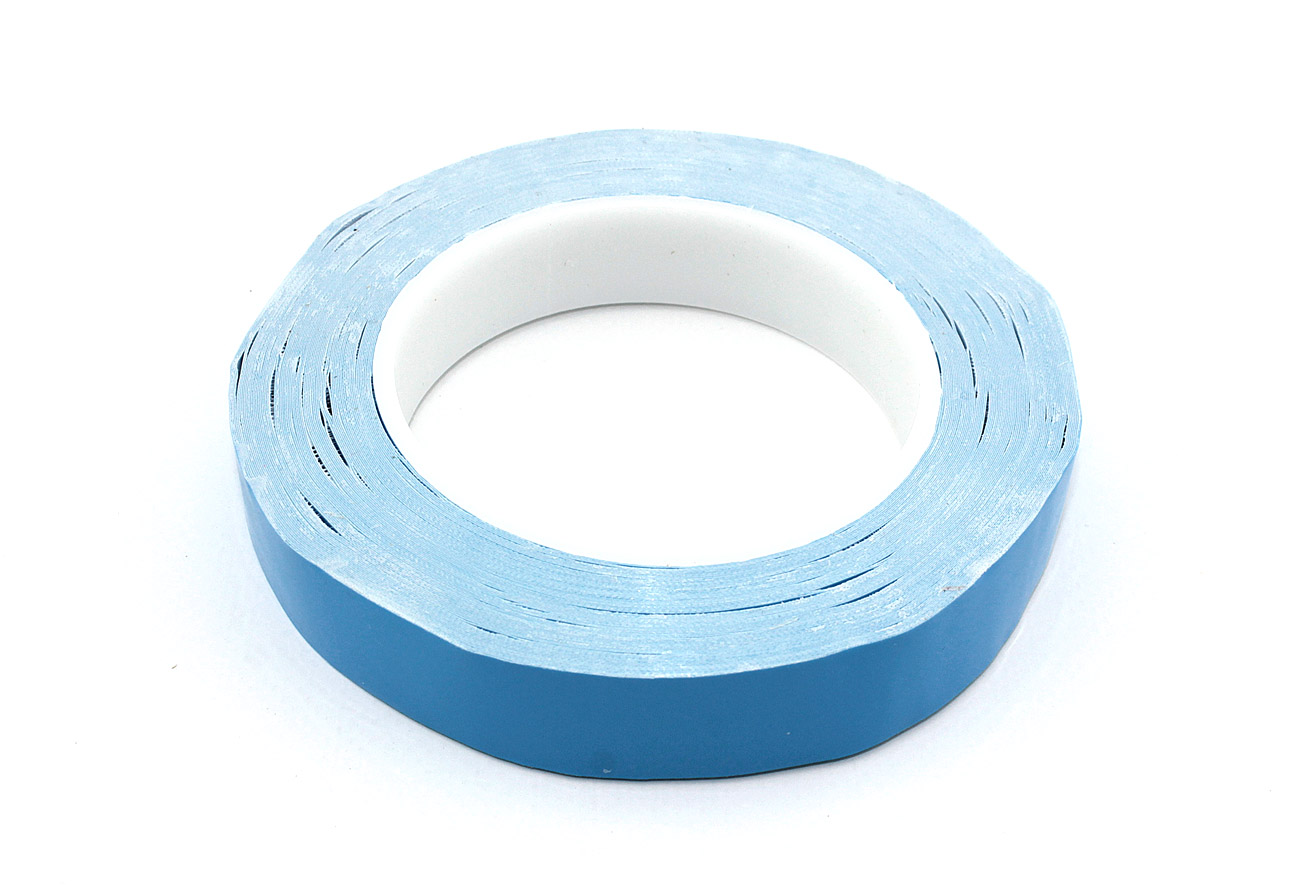 Синий двусторонний термоскотч 20 мм, 50 м