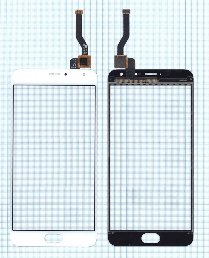 Сенсорное стекло (тачскрин) для Meizu Metal белое