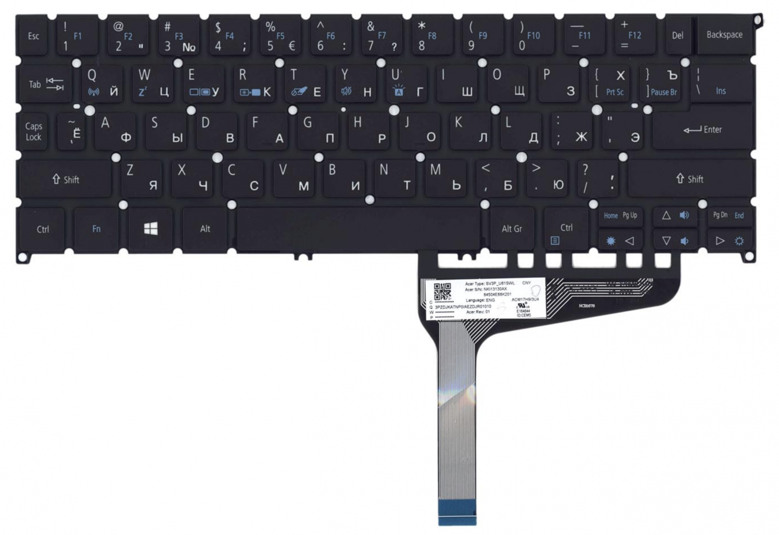 Клавиатура Acer Swift 7 SF714-52T OEM