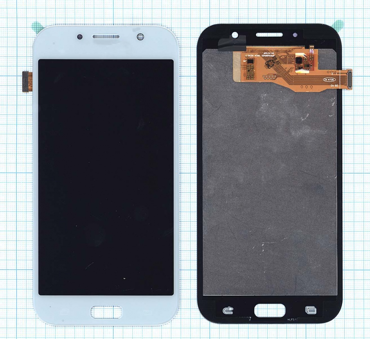 Дисплей для Samsung Galaxy A7 (2017) SM-A720F (TFT) синий