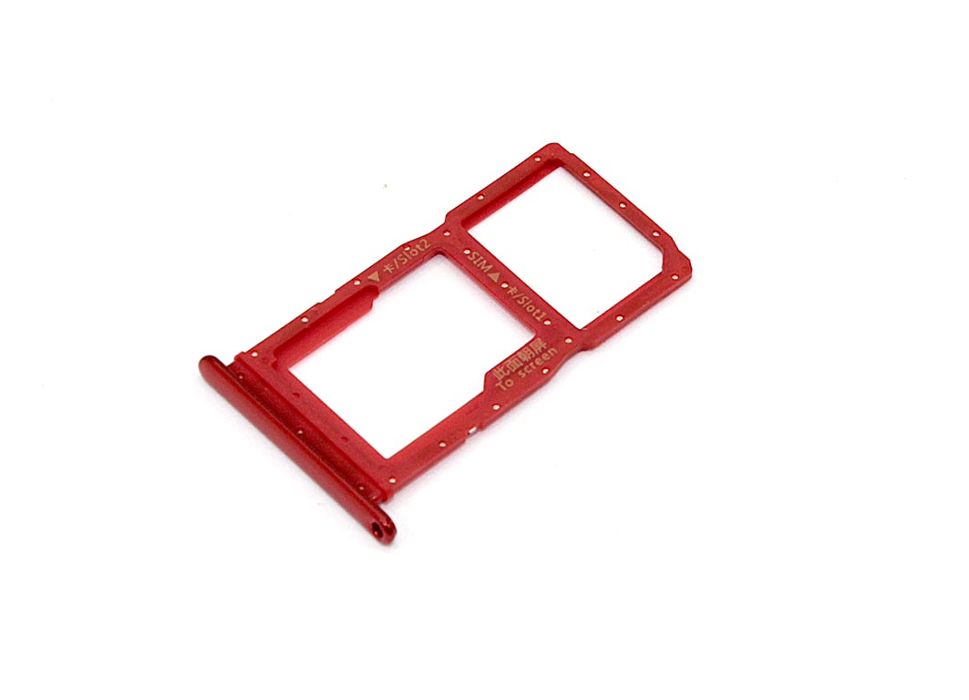 Лоток для SIM-карты Huawei P Smart Z красный