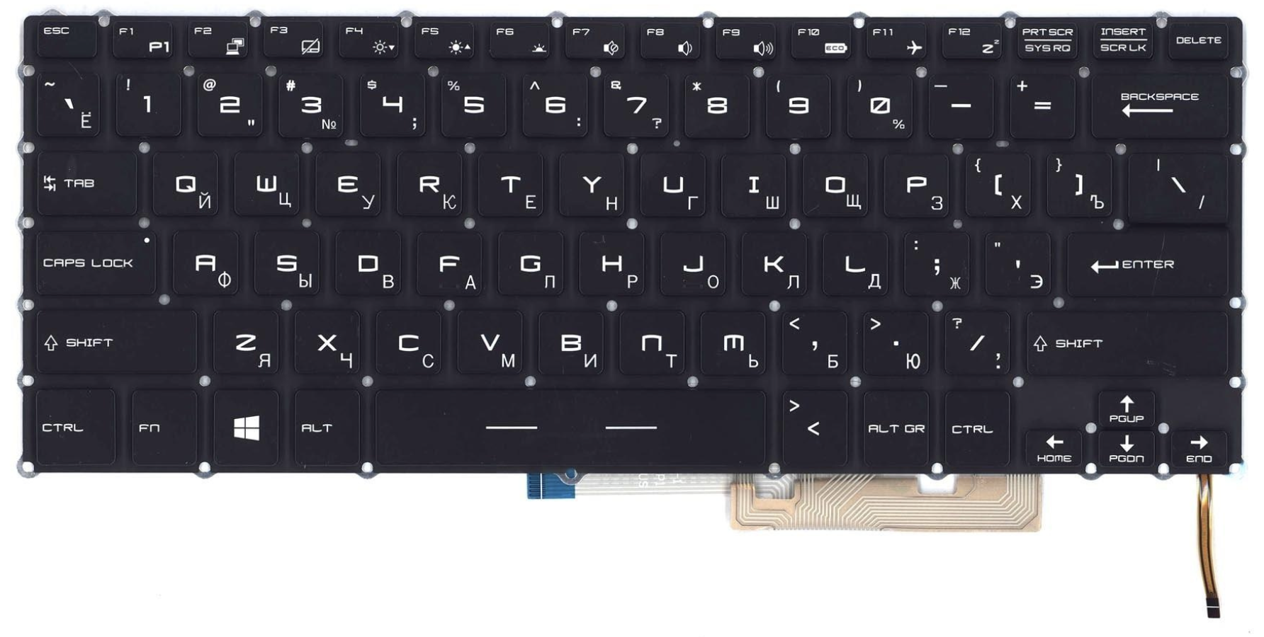 Клавиатура MSI GS32 с подсветкой, OEM