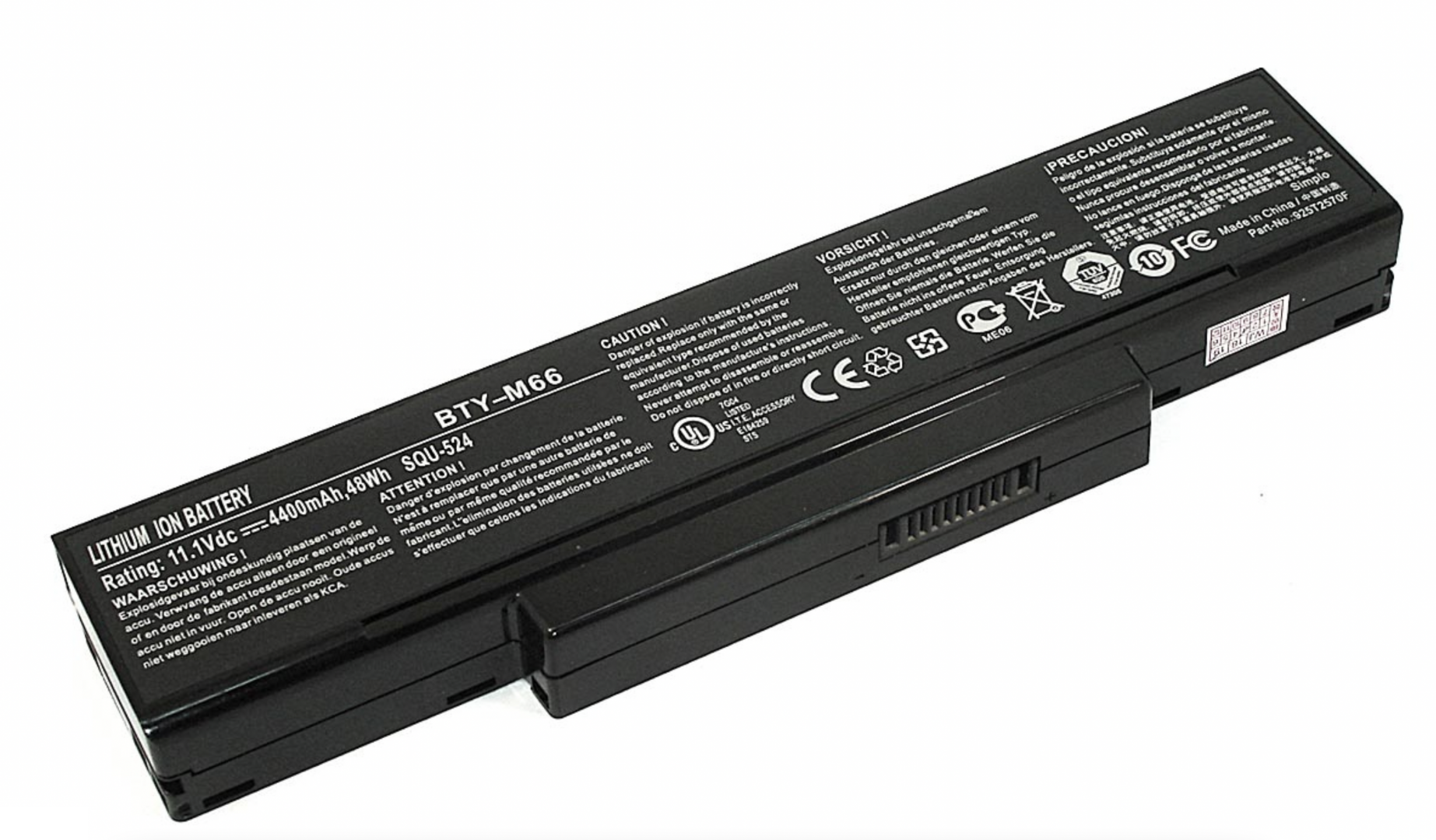 Аккумулятор MSI GX620 11.1V, 4400mAh, Original