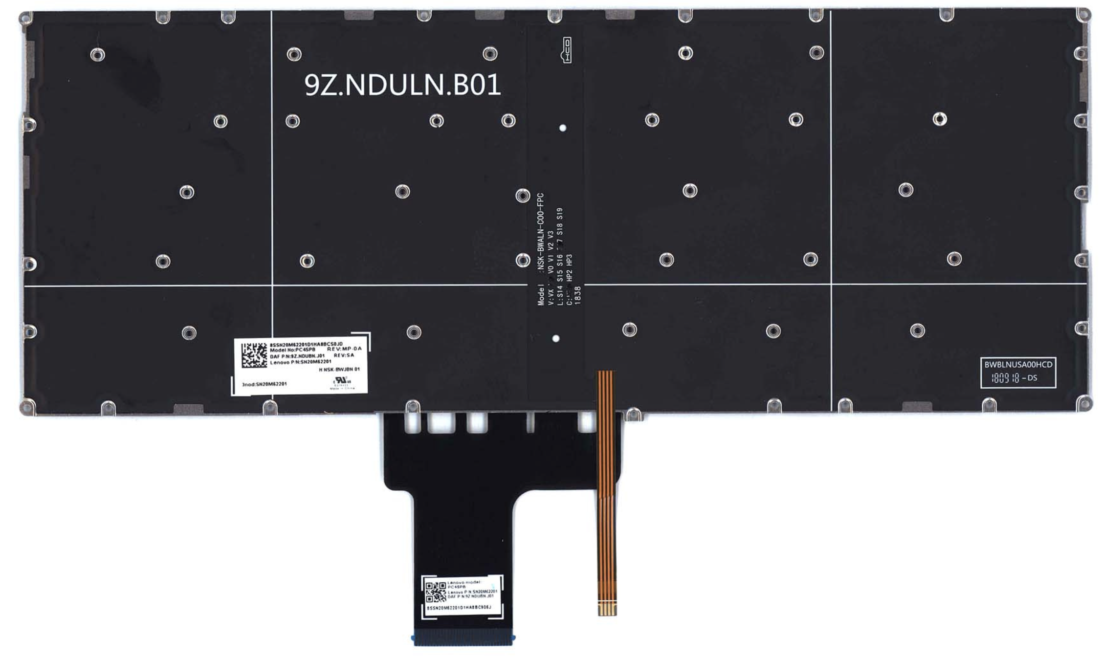 Клавиатура Lenovo IdeaPad 320S-13IKB с подсветкой, OEM