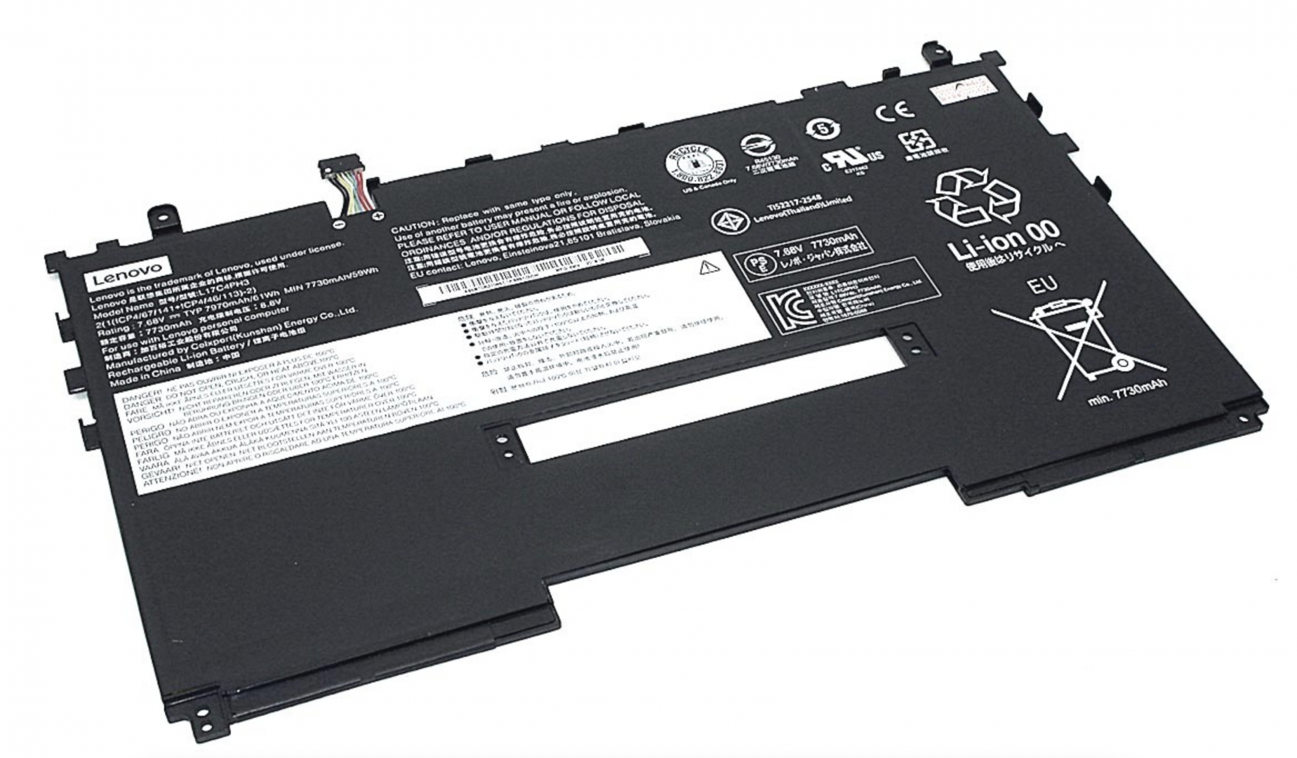 Аккумулятор Lenovo Yoga C630 WOS 7.68V, 7820mAh, Original