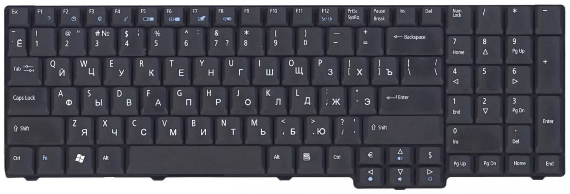 Клавиатура Acer Aspire 9800 OEM