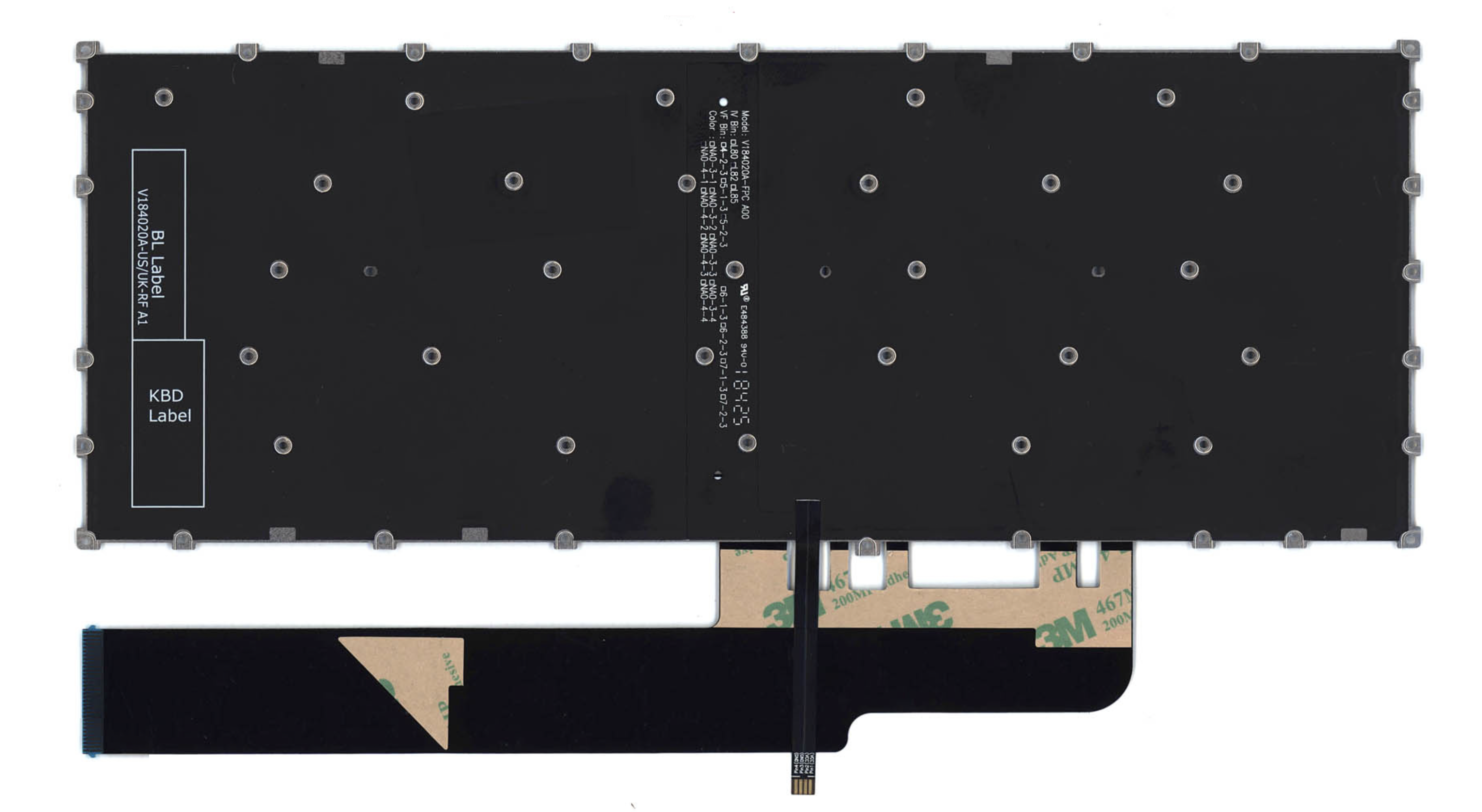 Клавиатура Lenovo ﻿540S-14 с подсветкой, OEM