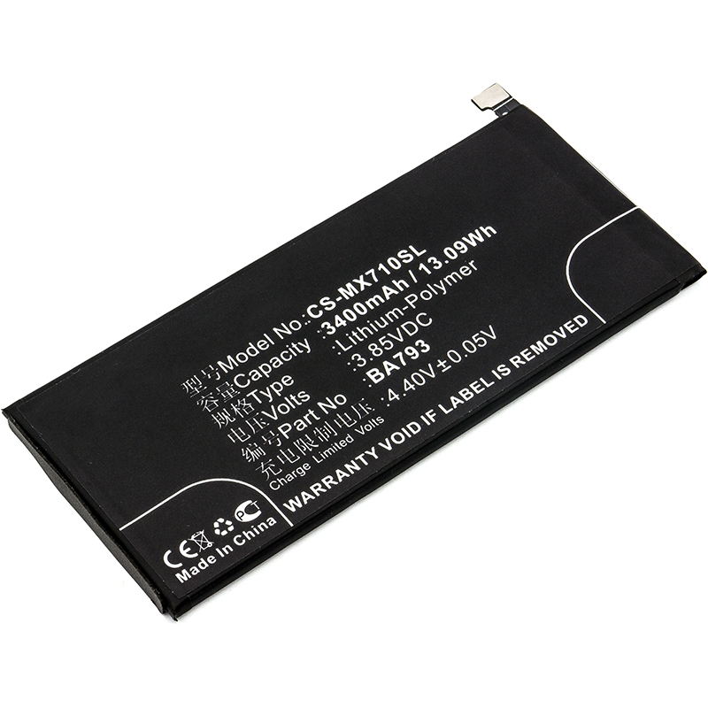 Аккумулятор CS-MX710SL BA793 для MeiZu M793Q, Pro 7 Plus  3.85V / 3400mAh / 13.09Wh