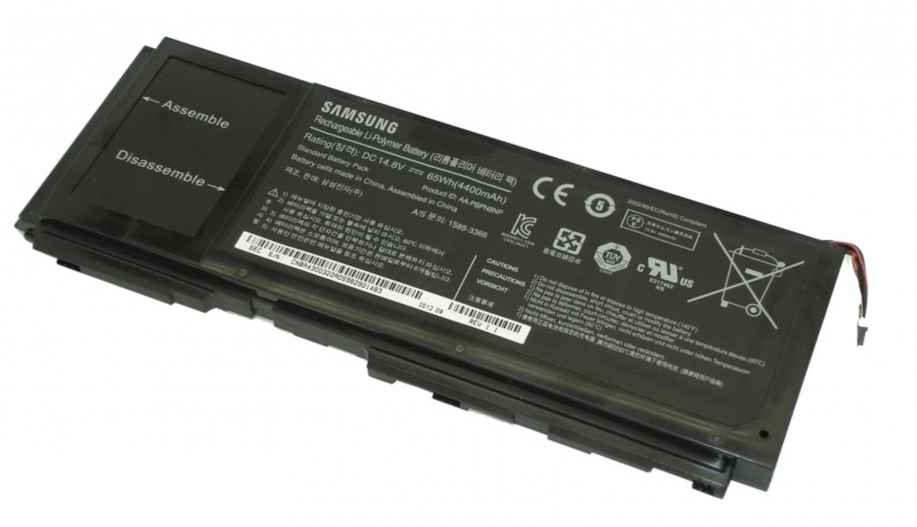 Аккумулятор Samsung NP700Z3A 14.8V, 65Wh, Original