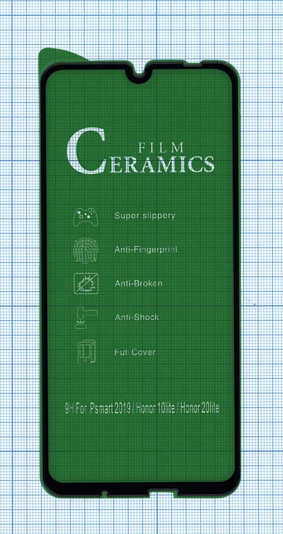 Керамическая пленка (стекло) для Huawei Honor 20 lite черная