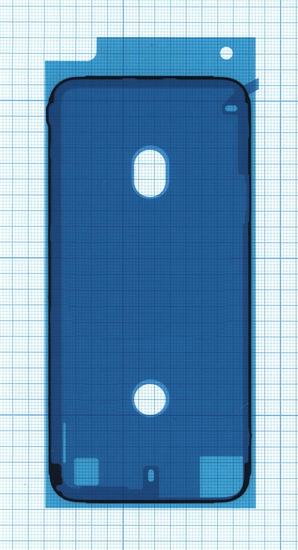 Водозащитная прокладка (проклейка) для iPhone 8 черная