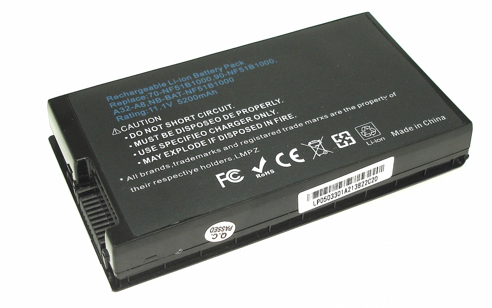 Аккумулятор ASUS X80 11.1V, 5200mAh, OEM