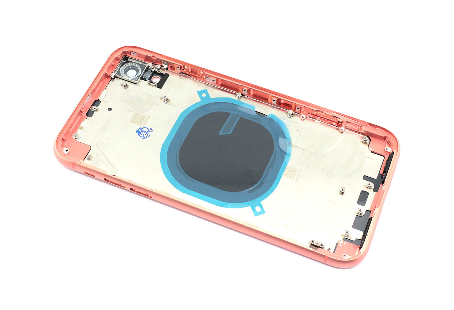 Задняя крышка (корпус) в сборе с рамкой для Apple iPhone XR coral