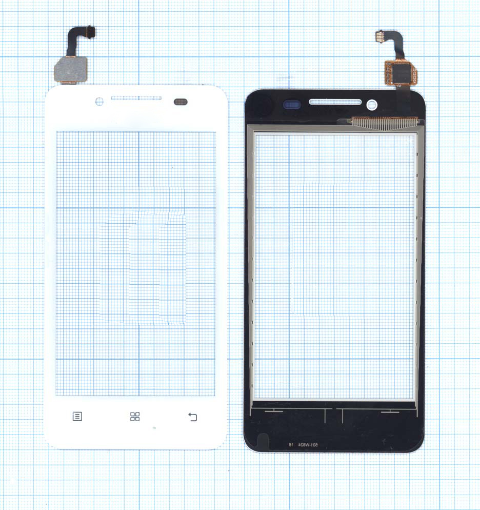 Сенсорное стекло (тачскрин) для Lenovo A319 белое