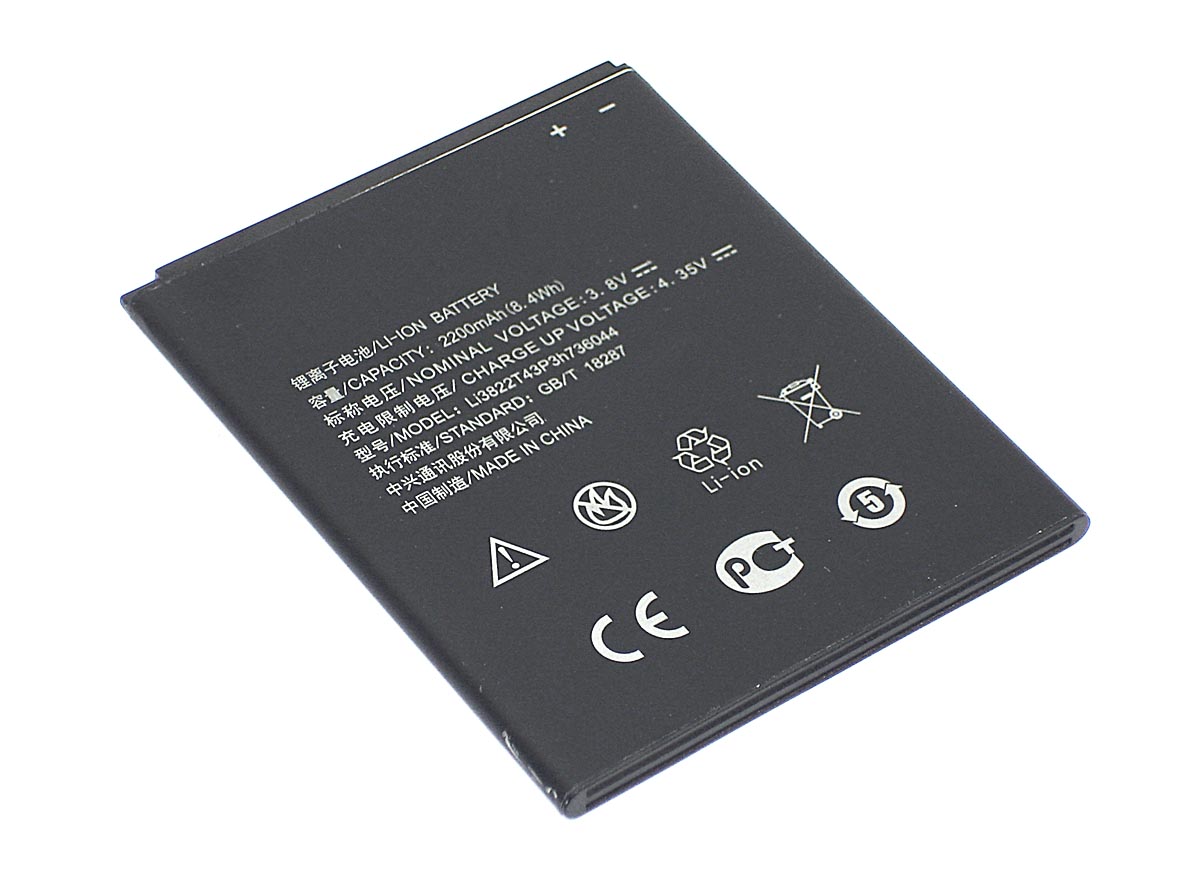 Аккумуляторная батарея Li3822T43P3h736044 для ZTE Blade A460, L4 3.8V 2200mAh