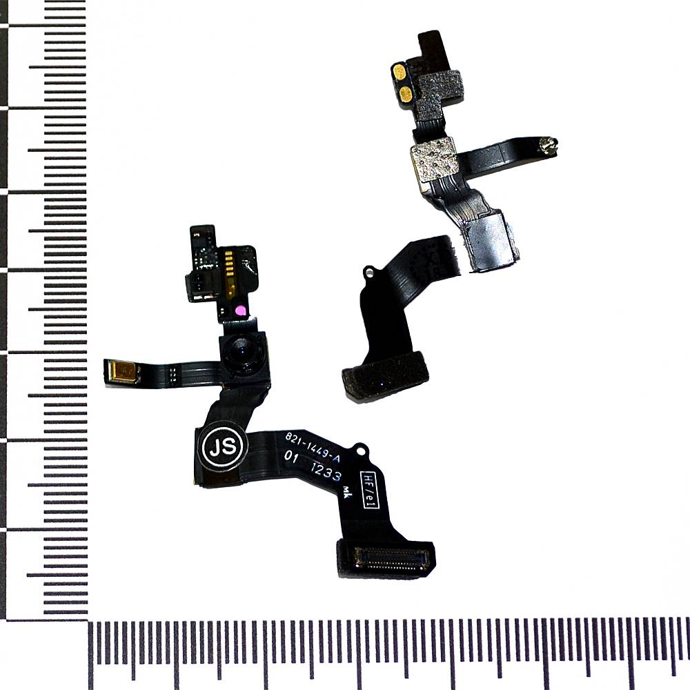 Шлейф iPhone 5 + светочувствительный элемент + фронтальная камера (в сборе) orig Factory