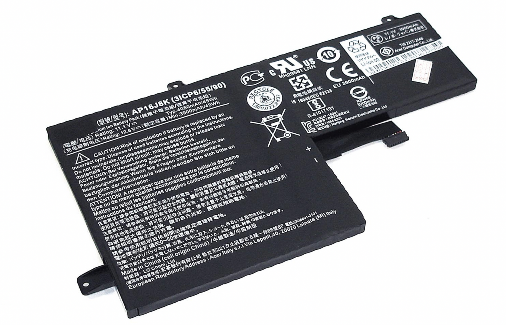 Аккумулятор Acer Chromebook C731 11.1V, 4050mAh, Original