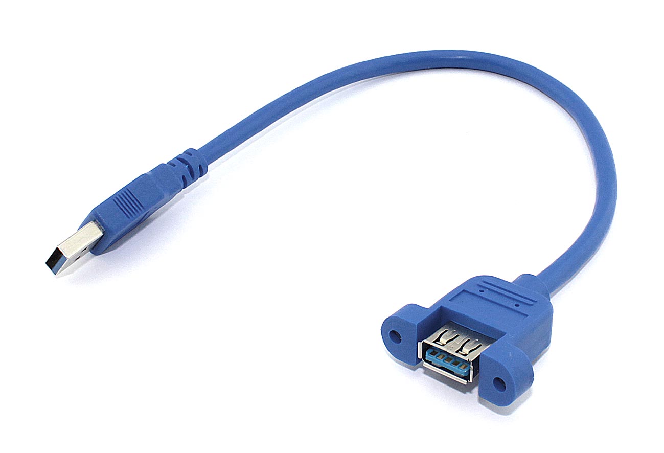 Кабель USB 3.0 для монтажа на корпус 30 см