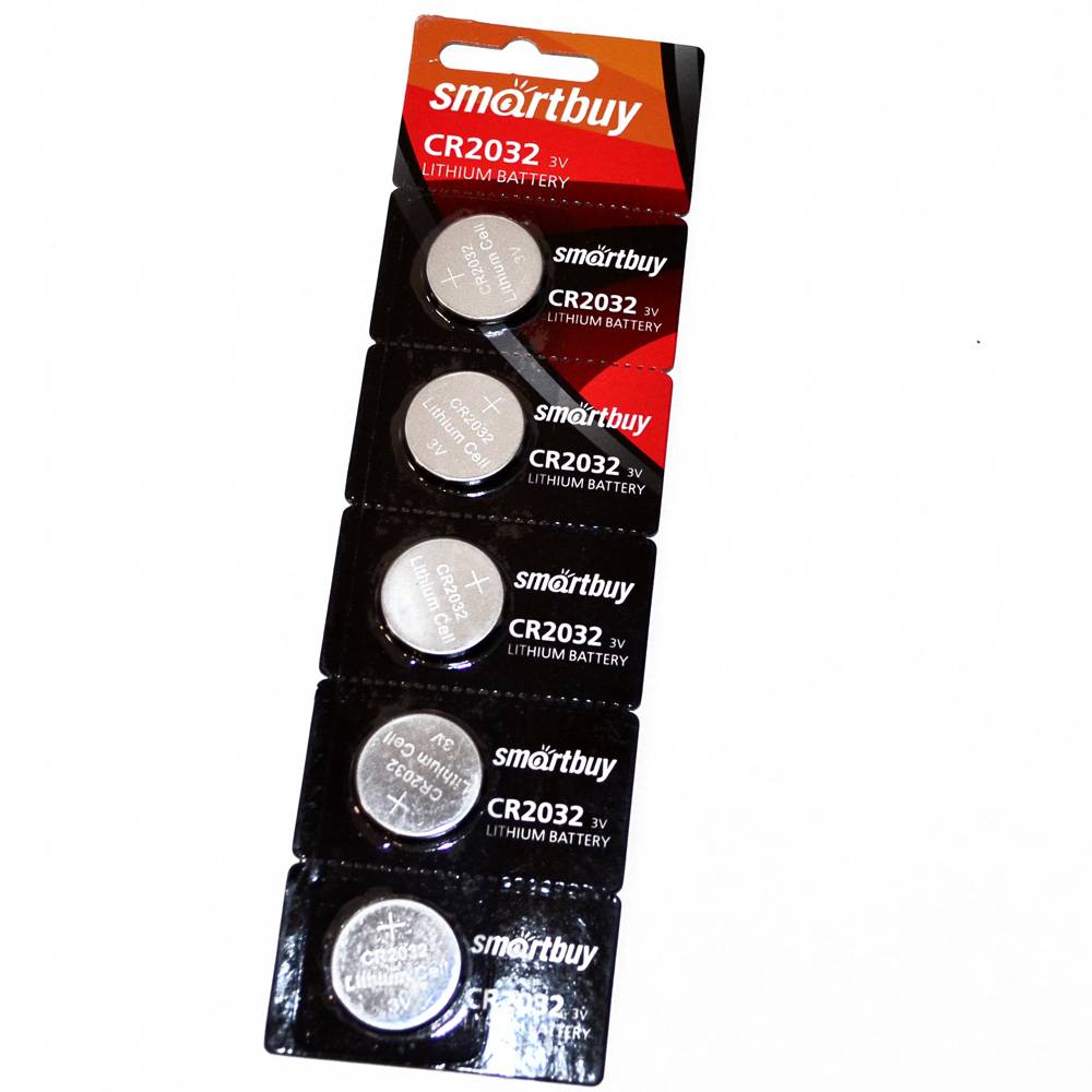 Элемент питания литиевый SmartBuy CR2032 (блистер/5шт)