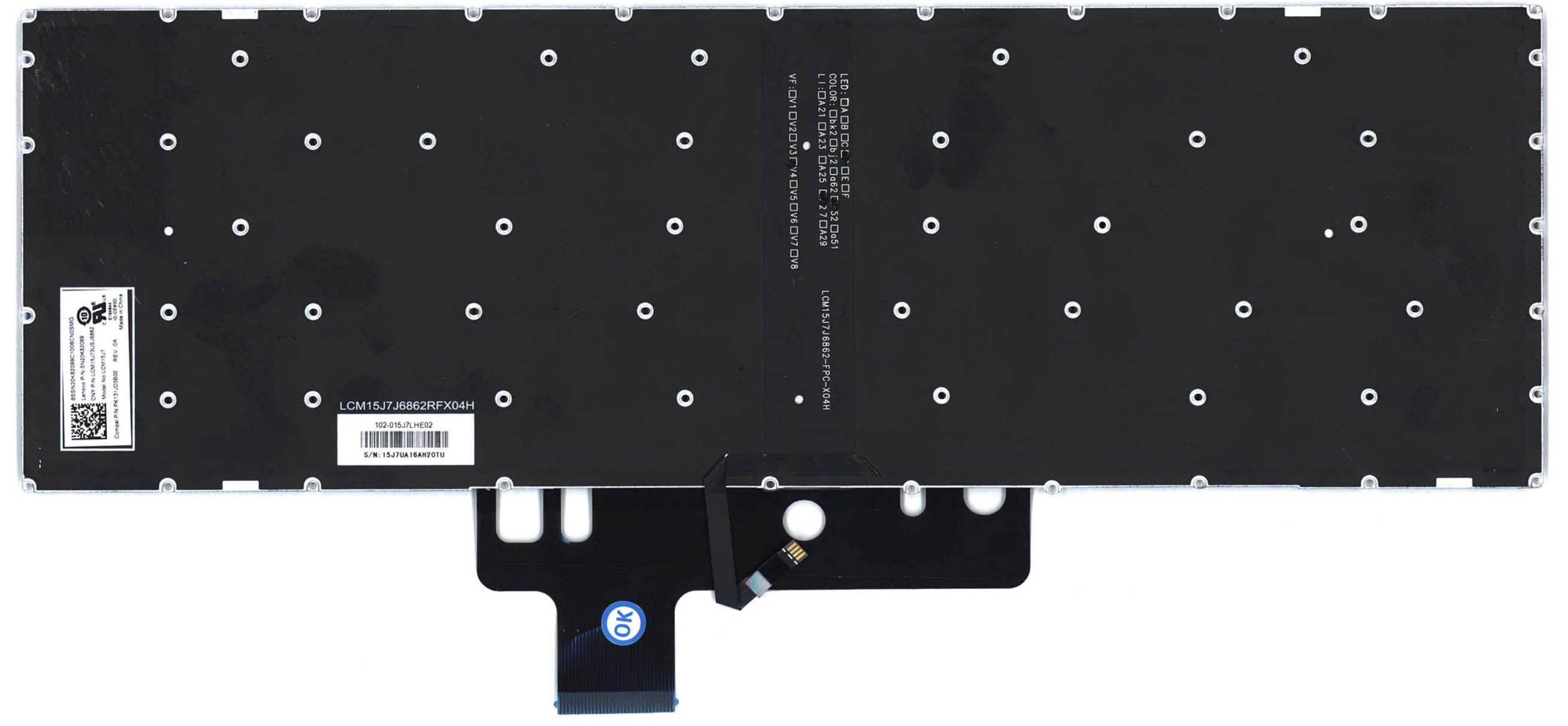 Клавиатура Lenovo Flex 4-1580 15" с подсветкой, OEM