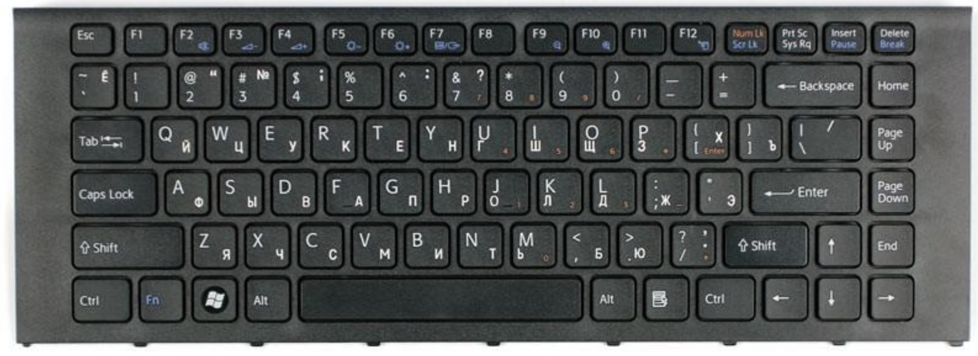 Клавиатура Sony VAIO VPCEA3L1E/B с рамкой, OEM