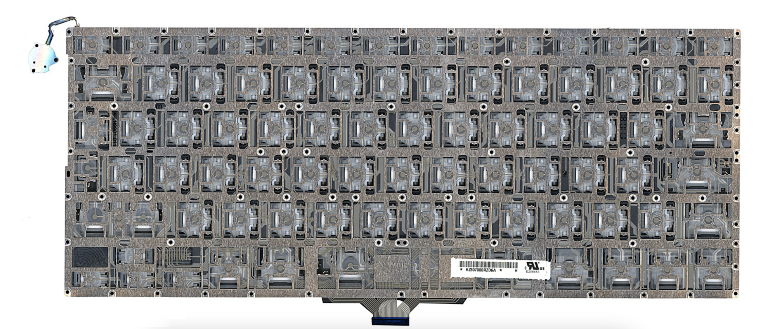 Клавиатура Apple MacBook Air 13.3" конец 2008 A1304 (MB940LL/A) с подсветкой, большой Enter, OEM