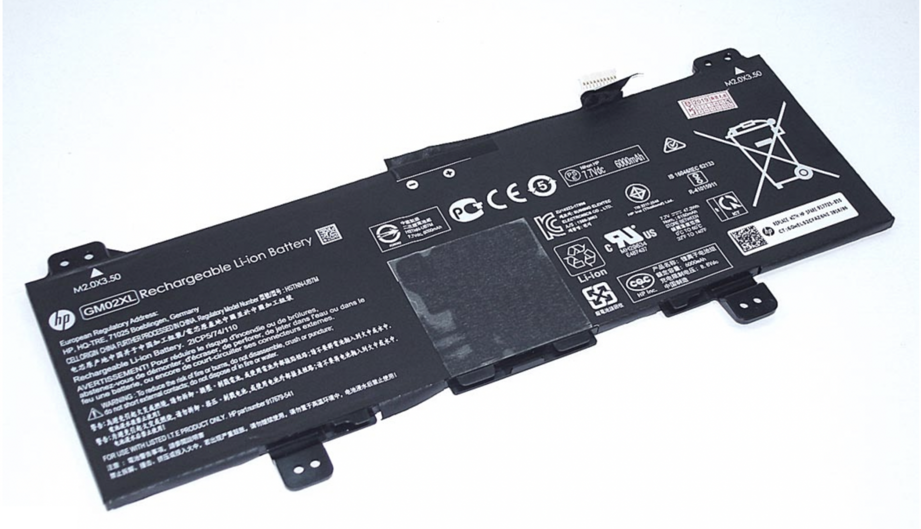 Аккумулятор HP Chromebook X360 11-AE030NR 7.7V, 47.3Wh, Original