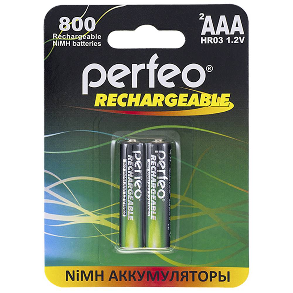 Аккумулятор перезаряжаемый PERFEO AAA HR3 800mAh (блистер/2шт)