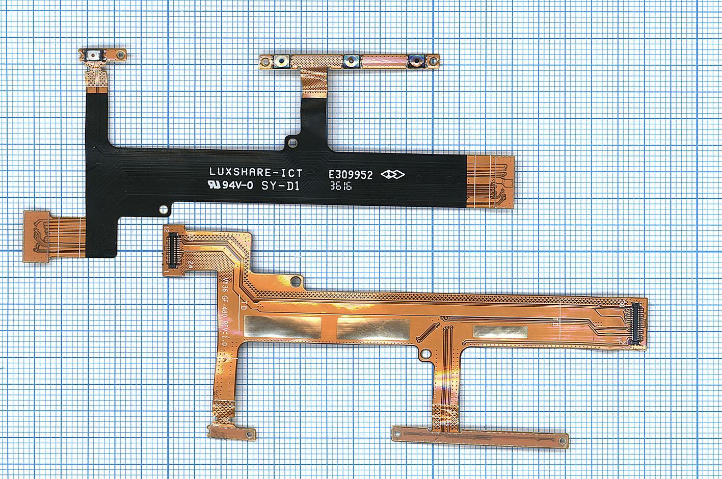 Шлейф кнопки включения и кнопок громкости для Sony Xperia XA F3112